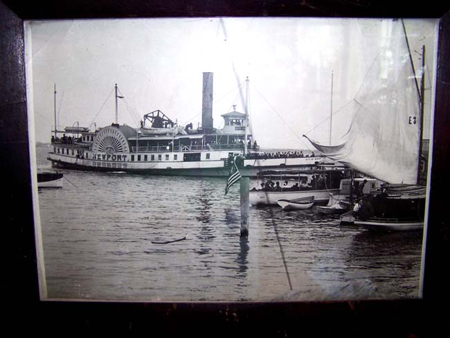 A late 19th century Photograph of the Paddle Wheeler "CITY OF NEWPORT"